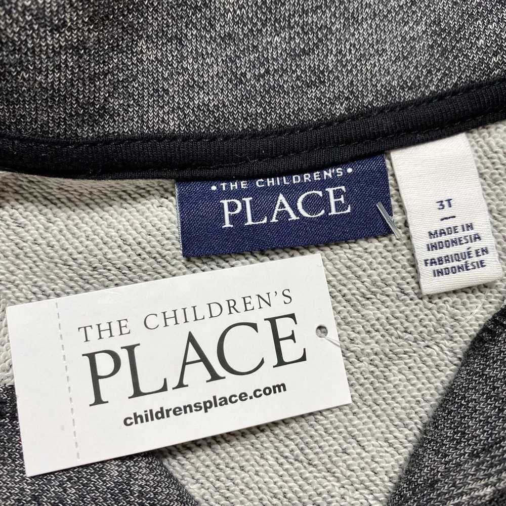 The Children’s‎ Place Boys Half Zip Mock Neck Pullover Size 3T Black